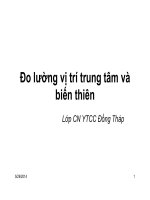 Bài giảng thống kê y tế bài 2