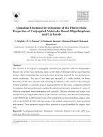 quantum chemical investigation of the photovoltaic