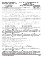 Đề thi thử hóa khối a, b 2014 Trần Quốc Tuấn Phú Yên (có đáp án)