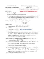 đề thi thử và đáp án toán chuyên sư phạm hà nội lần 5