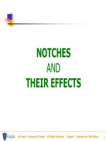 notches and their effects