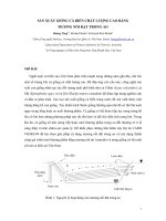 SẢN XUẤT GIỐNG CÁ BIỂN CHẤT LƯỢNG CAO BẰNG MƯƠNG NỔI ĐẶT TRONG AO