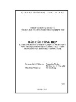 Hợp tác nghiên cứu phát triển hệ thống dịch vụ công trực tuyến trong lĩnh vực khoa học công nghệ