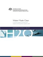 a consumer guide to accompany the australian drinking water guidelines