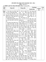 ĐỀ KIỂM TRA học kì 2 môn vật lý 7