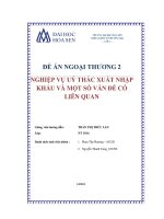 nghiệp vụ uỷ thác xuất nhập khẩu và một số vấn đề có liên quan