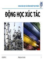 Động học xúc tác