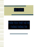 Bài 1 Phân tích thiết kế hệ thống thông tin