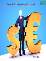 Chương Các đinh chế tài chính- Tài chính quốc tế