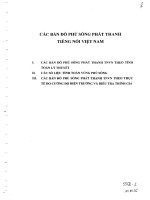 Nghiên cứu phương án khả thi phủ sóng phát thanh đến vùng sâu vùng xa của đất nước   bản đồ phủ sóng đài phát thanh tiếng nói việt nam