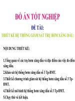 thiết kế hệ thống giám sát trụ bơm xăng dầu