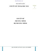 phương pháp giải phương trình và hệ phương trình