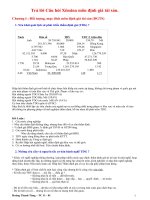 Trả lời câu hỏi xêmina môn định giá tài sản