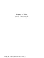 Texture in food volume 2