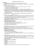 Đề cương môn Vật Lý 11