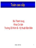 giáo án - bài giảng ma trận định thức