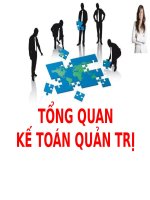 Bài giảng Kế toán quản trị (cao học) - Tổng quan kế toán quản trị