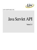 Java servlet API