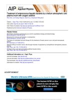 Treatment of enterococcus faecalis bacteria by a helium atmospheric cold plasma brush with oxygen addtion