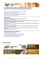 laser direct writing of silicon field effect transistor sensors