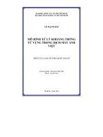mô hình xử lý khoảng trống từ vựng trong dịch máy anh - việt
