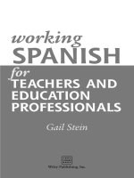working spanish for teachers and education professionals