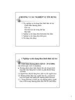 các nghiệp vụ tín dụng tại các ngân hàng thương mại