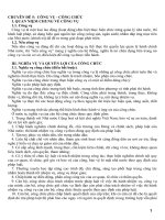 chuyên đề ôn thi công chức - công vụ và công chức