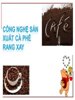 công nghệ sản xuất cà phê rang xay