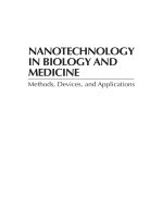 nanotechnology in biology and medicine