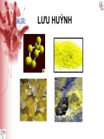 bài giảng bài 30 lưu huỳnh