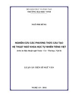 NGHIÊN CỨU CÁC PHƯƠNG THỨC CẤU TẠO HỆ THUẬT NGỮ KHOA HỌC TỰ NHIÊN TIẾNG VIỆT (trên tư liệu thuật ngữ Toán - Cơ - Tin học, Vật lí)