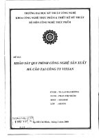 Đồ án tốt nghiệp: Khảo sát quy trình công nghệ sản xuất há cảo tại công ty Vissan