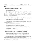 Tư tưởng HCM- những quan điểm về văn hóa