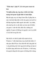 ’’Thần dược giúp PC yếu chơi game mượt mà hơn