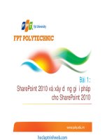 bài 1 sharepoint 2010 và xây dựng giải pháp cho sharepoint 2010