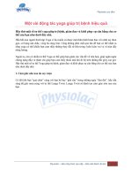 Một vài động tác yoga giúp trị bệnh hiệu quả