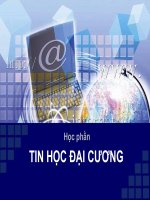 Tin học đại cương a chương 1 tổng quan về máy tính