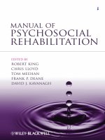 manual of psychosocial rehabilitation 2nd ed. - r. king, et al., (wiley-blackwell, 2012) ww