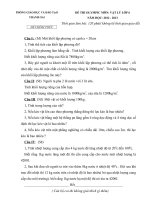 Đề olympic lý 6, 7 và 8 huyện thanh oai năm học 2012 2013