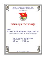 nâng cao chất lượng sinh hoạt chi bộ tại bản liên sơn xã nậm càn huyện kỳ sơn tỉnh nghệ an