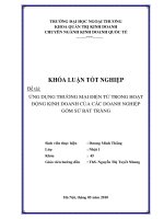 Ứng dụng thương mại điện tử trong hoạt động kinh doanh của doanh nghiệp Gốm sứ Bát Tràng