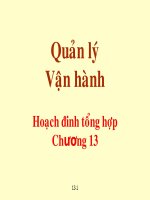 Tài liệu quản lý vận hành  - Chương 13 Hoạch định tổng hợp
