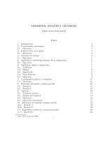 geometría de vectores