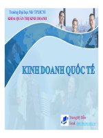 bài giảng kinh doanh quốc tế - ths. trương mỹ diễm