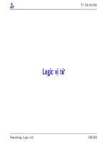 Logic vị từ -  Trần Văn Hoài