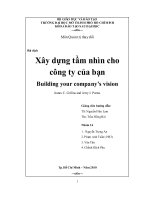 bài dịch xây dựng tầm nhìn cho công ty bạn