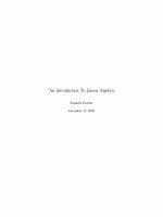 An introduction to linear algebra  kenneth kuttler