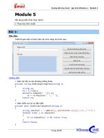 Hướng dẫn thực hành - Lập trình Windows 1 - Module 5