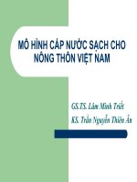 mô hình cấp nước sạch hco nông thôn việt nam